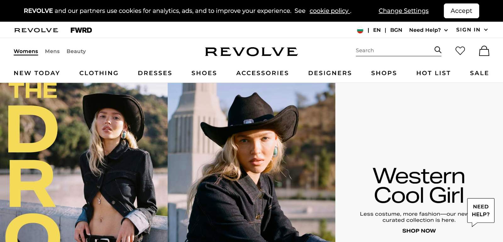 WOMENS HOMEPAGE website preview